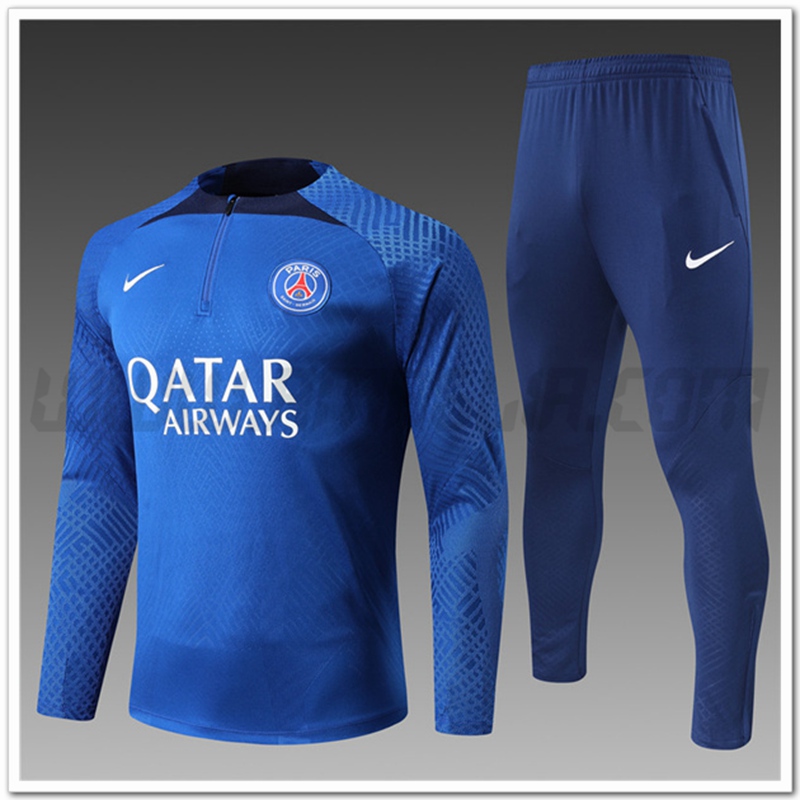 Tuta Allenamento PSG Bambino Blu 2022 2023
