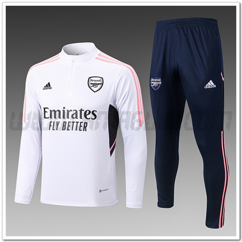 Tuta Allenamento Arsenal Bianco 2022 2023