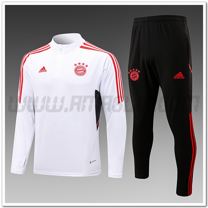 Tuta Allenamento Bayern Monaco Bianco 2022 2023