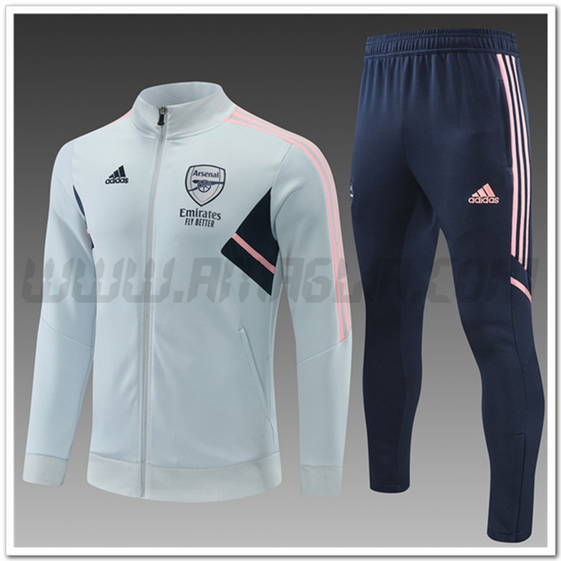 Tuta Giacca Allenamento Arsenal Bambino Grigio 2022 2023