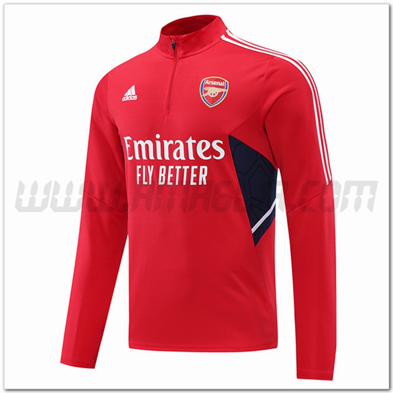 Felpa Allenamento Arsenal Rosso 2022 2023