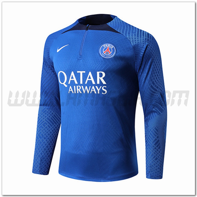Felpa Allenamento PSG Blu 2022 2023