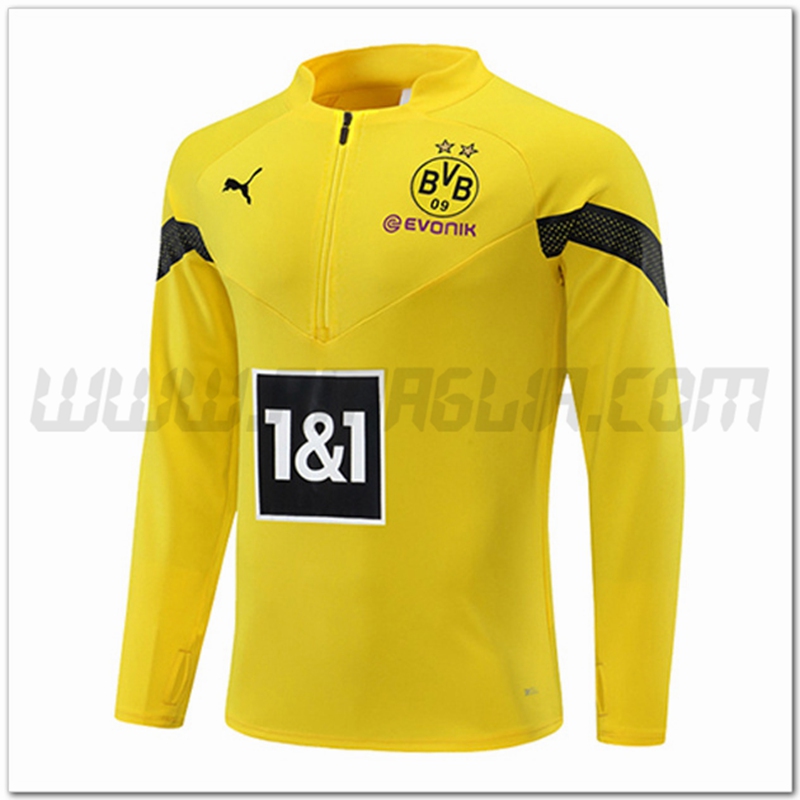 Felpa Allenamento Dortmund BVB Giallo 2022 2023