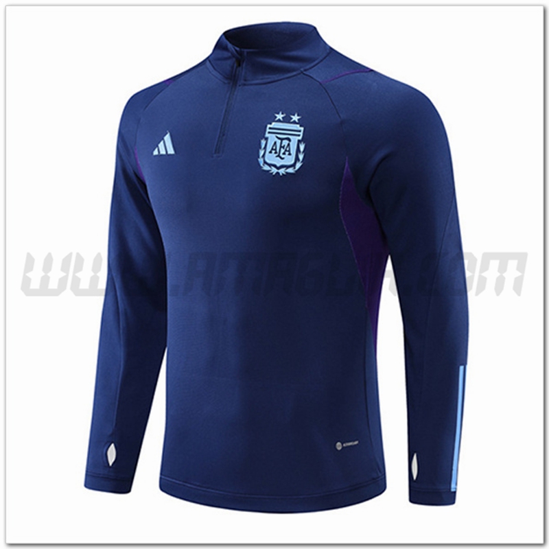 Felpa Allenamento Argentina Blu Marino 2022 2023
