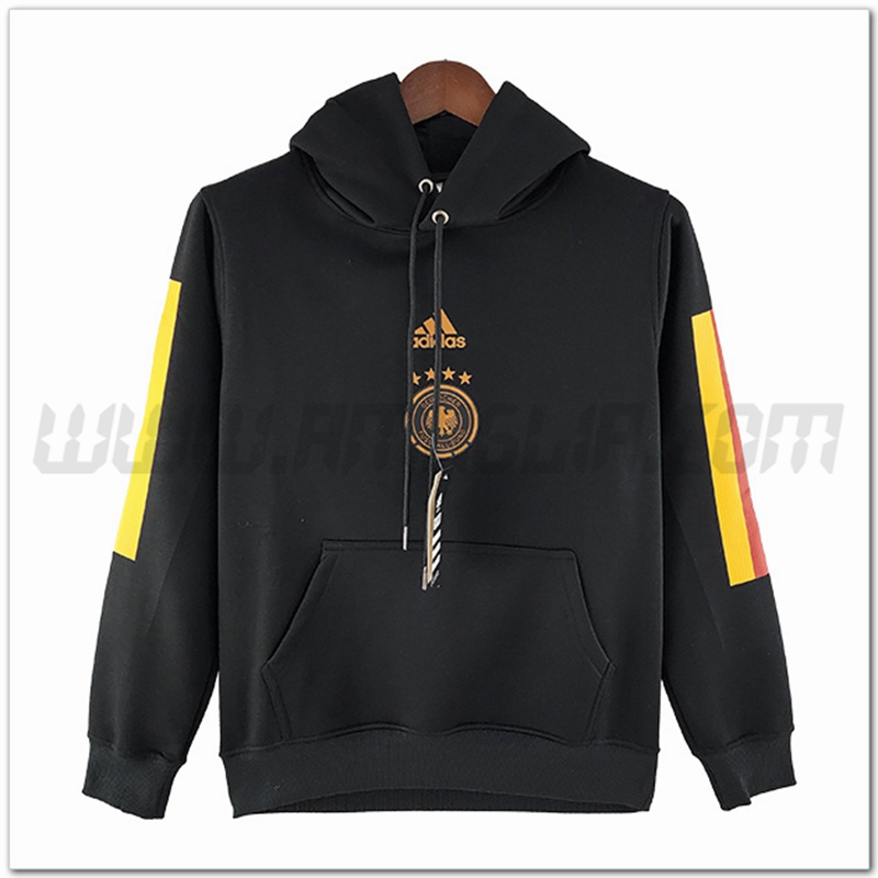 Felpa con Cappuccio Germania Nero 2022 2023