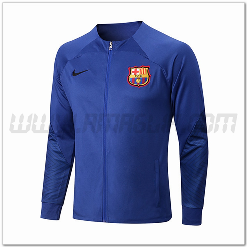 Giacca Calcio FC Barcellona Blu 2022 2023