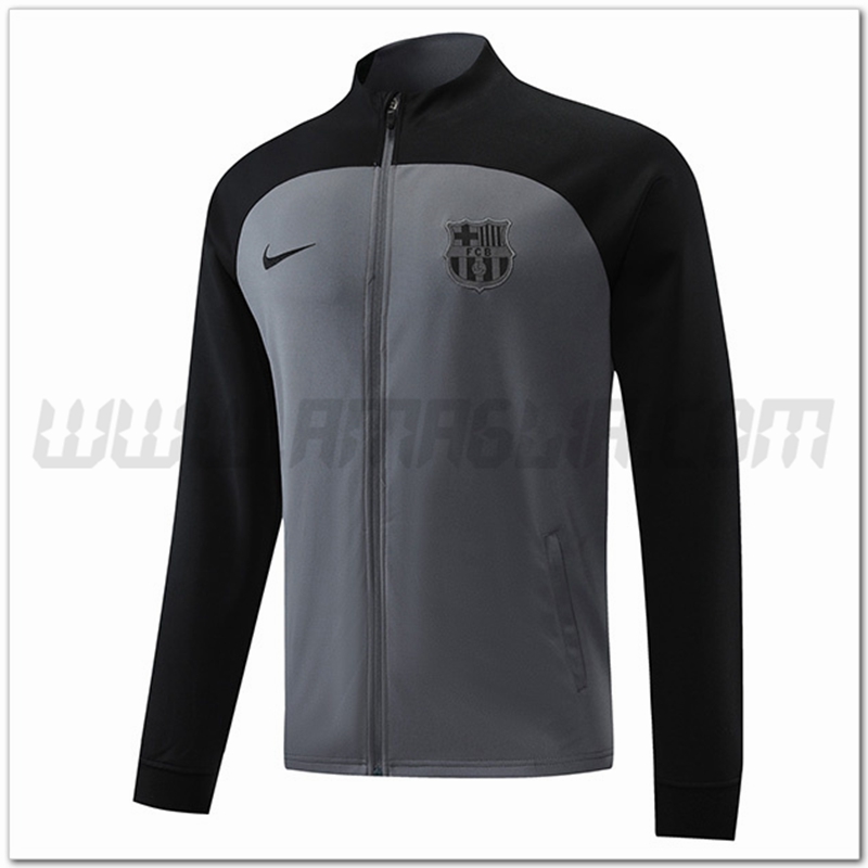 Giacca Calcio FC Barcellona Nero/Grigio 2022 2023