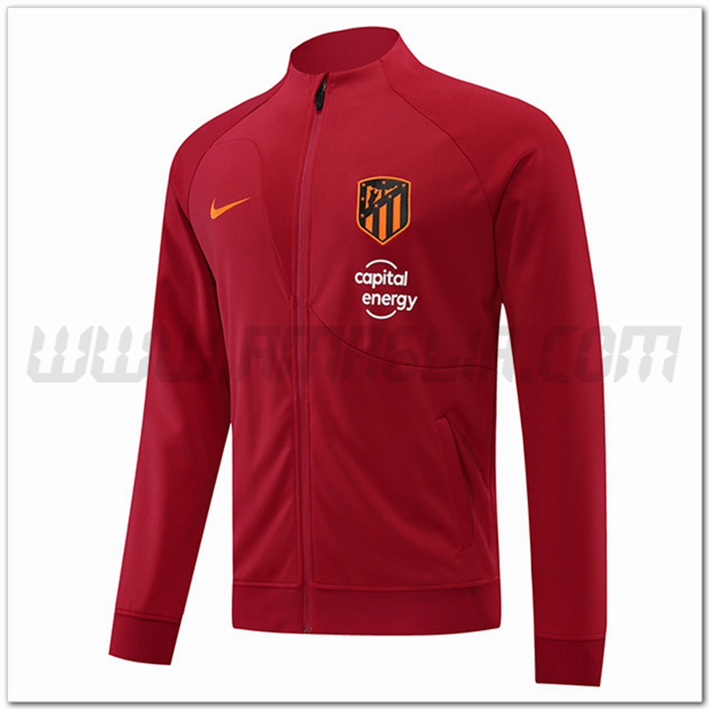 Giacca Calcio Atletico Madrid Rosso 2022 2023