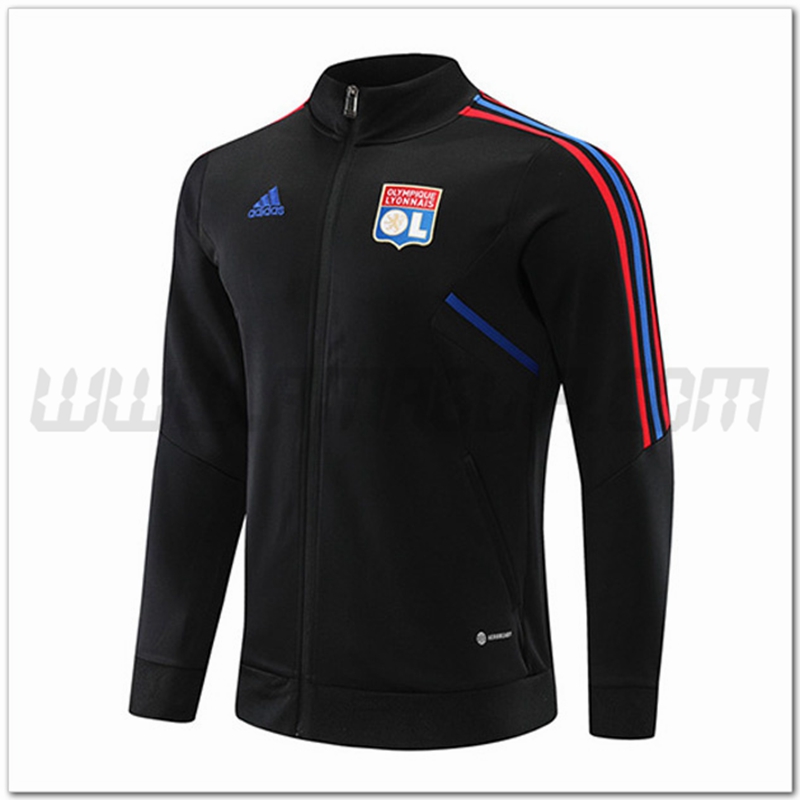 Giacca Calcio Lyon OL Nero 2022 2023