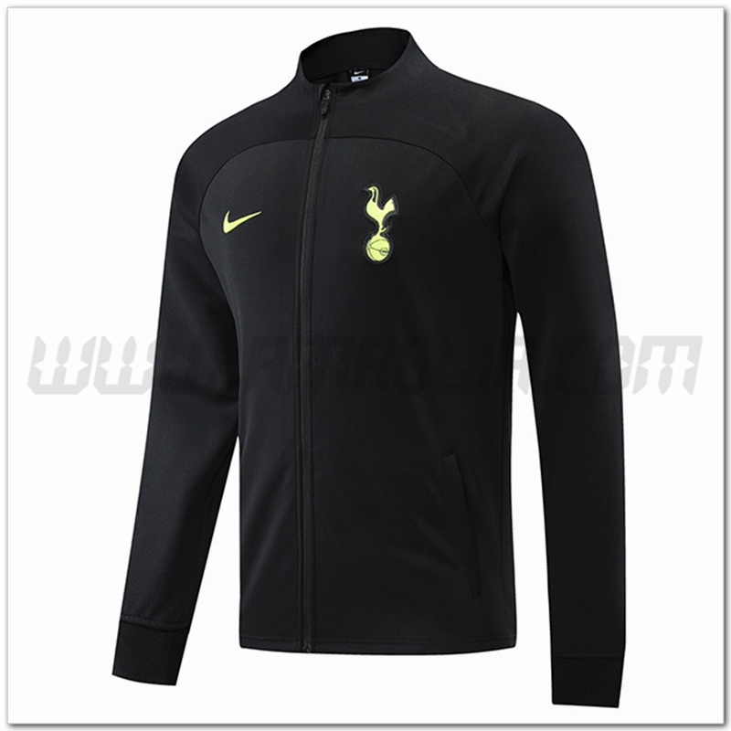Giacca Calcio Tottenham Hotspurs Nero 2022 2023