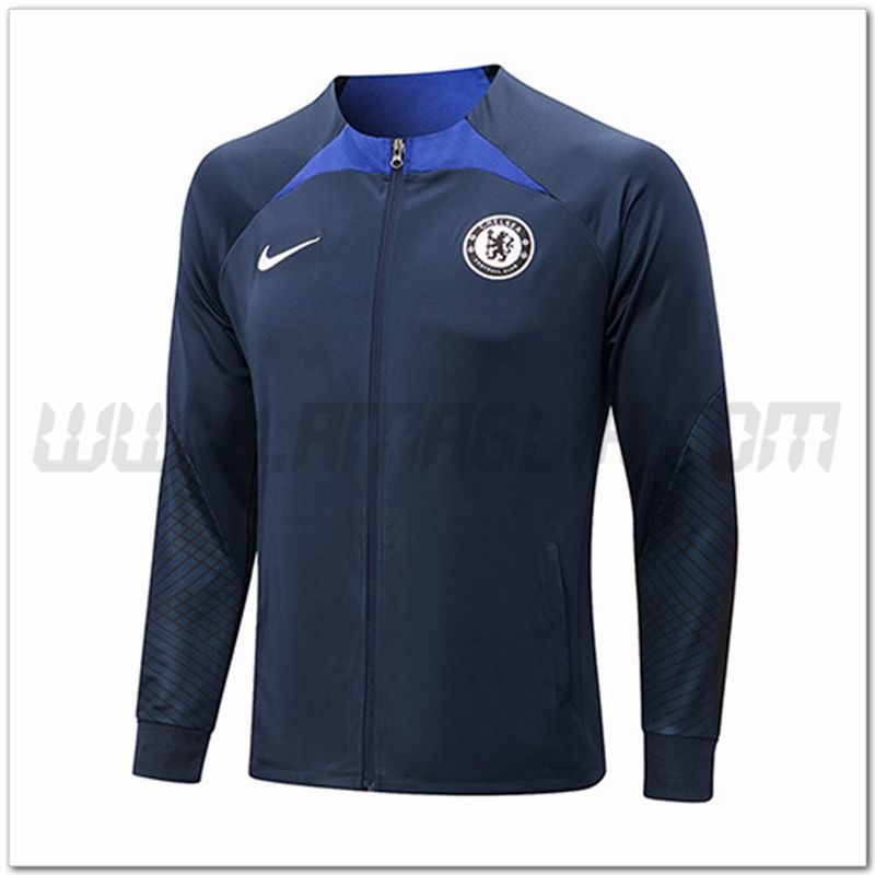 Giacca Calcio FC Chelsea Nero/Blu 2022 2023