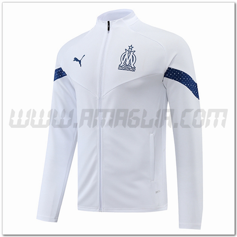 Giacca Calcio Marsiglia OM Bianco 2022 2023