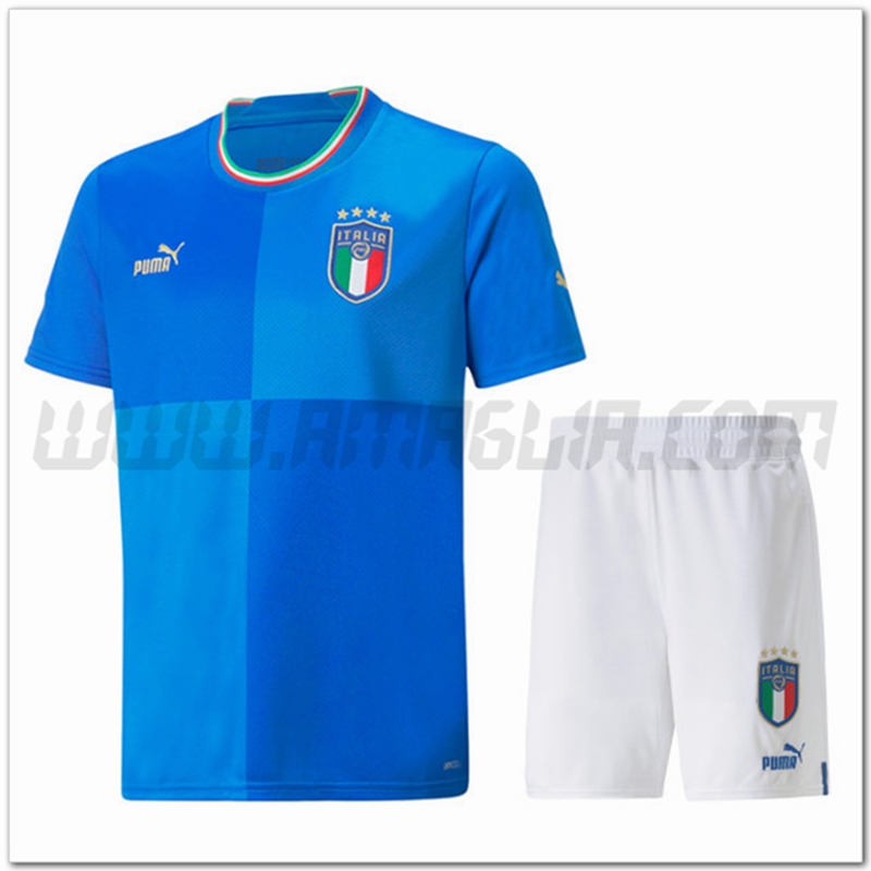 Kit Maglia Italia Prima (Pantaloncini + Calzini) Mondiali 2022