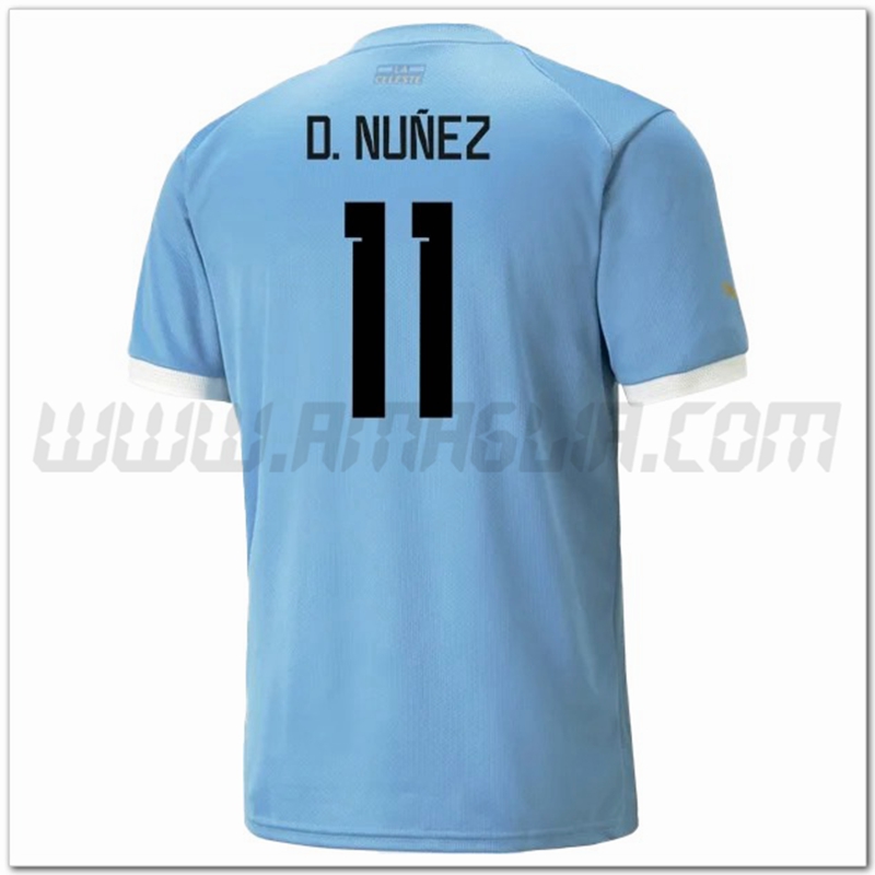 Prima Maglia D.NUÑEZ #11 Uruguay Mondiali 2022