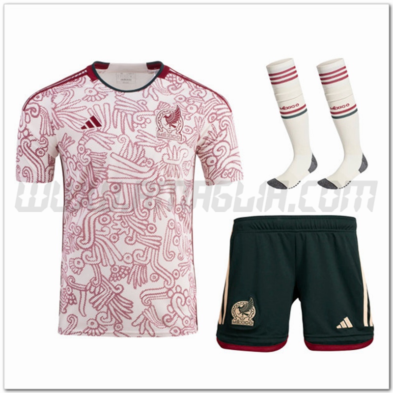 Kit Maglia Messico Seconda (Pantaloncini + Calzini) 2022 2023