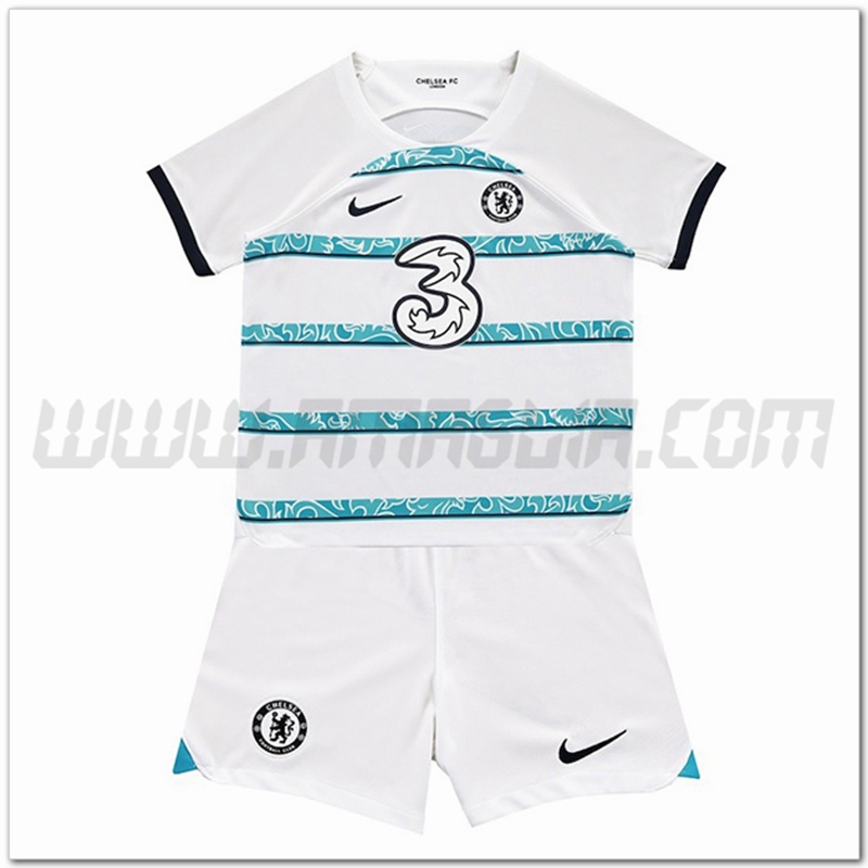 Nuovo Kit Maglia FC Chelsea Bambino Seconda 2022 2023