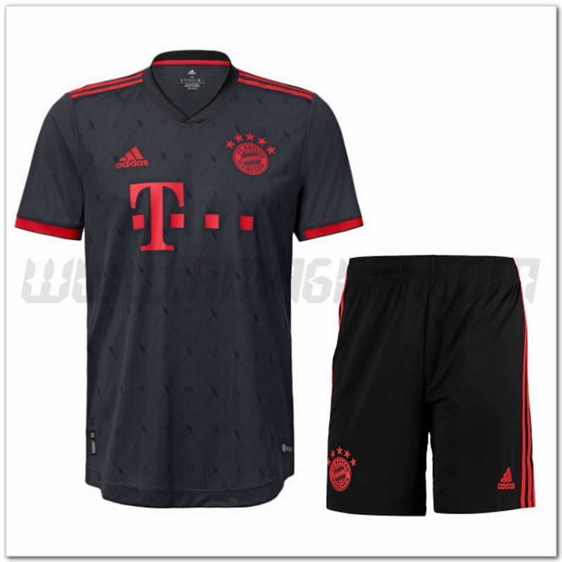 Nuovo Kit Maglia Bayern Monaco Bambino Terza 2022 2023