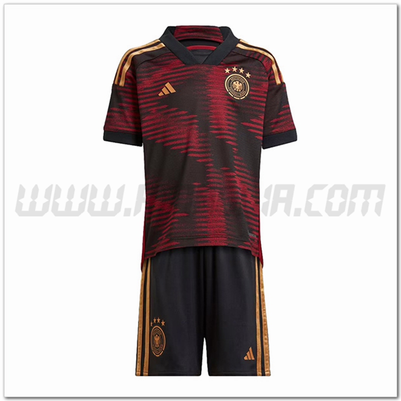 Nuovo Kit Maglia Germania Bambino Seconda 2022 2023