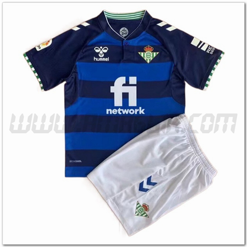 Nuovo Kit Maglia Real Betis Bambino Seconda 2022 2023