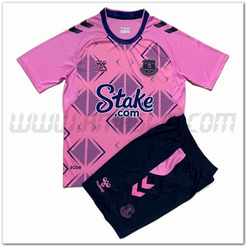 Nuovo Kit Maglia FC Everton Bambino Seconda 2022 2023