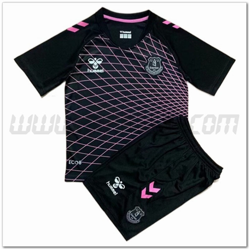 Nuovo Kit Maglia Portiere FC Everton Bambino 2022 2023