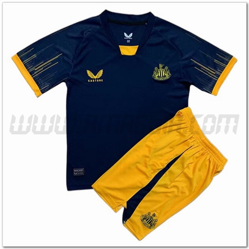Nuovo Kit Maglia Newcastle United Bambino Seconda 2022 2023
