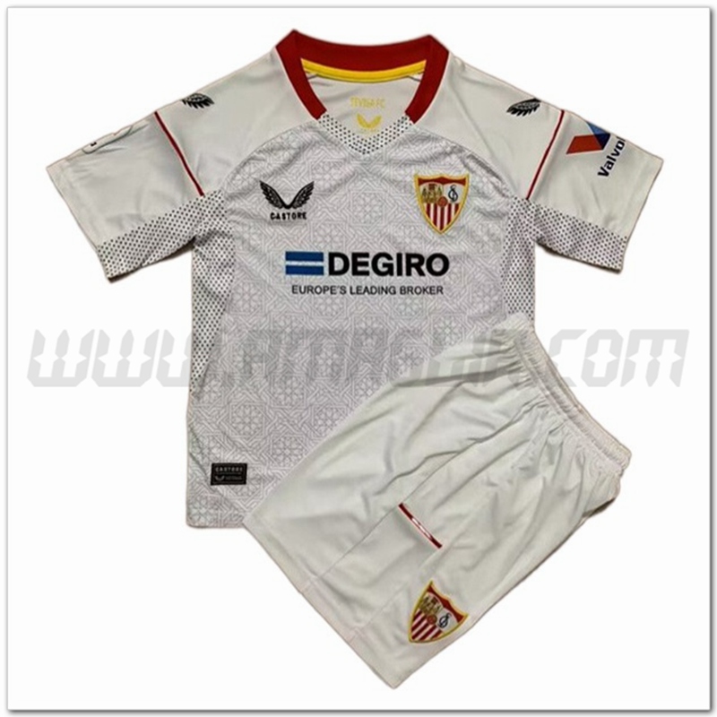 Nuovo Kit Maglia Sevilla FC Bambino Prima 2022 2023