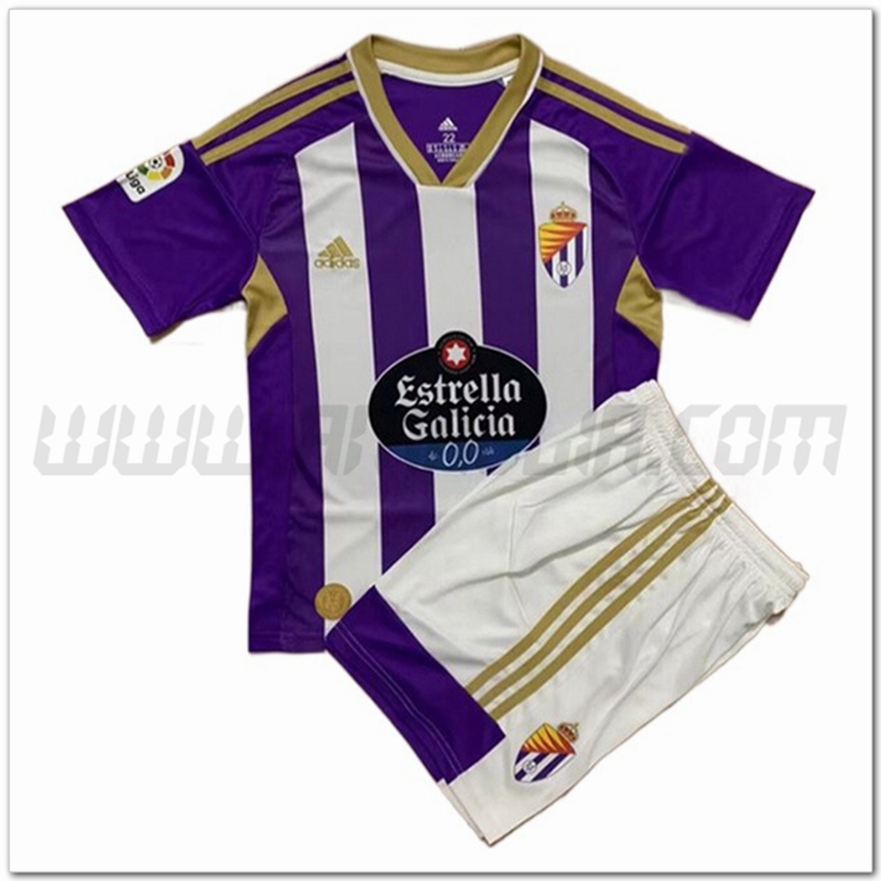 Nuovo Kit Maglia Real Valladolid Bambino Prima 2022 2023