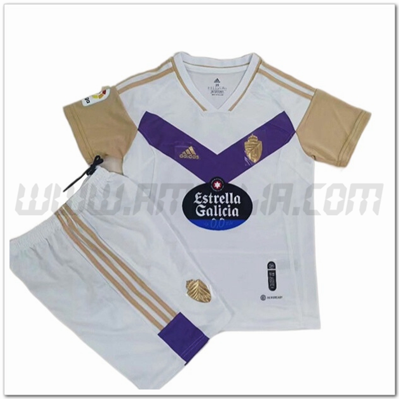 Nuovo Kit Maglia Real Valladolid Bambino Terza 2022 2023