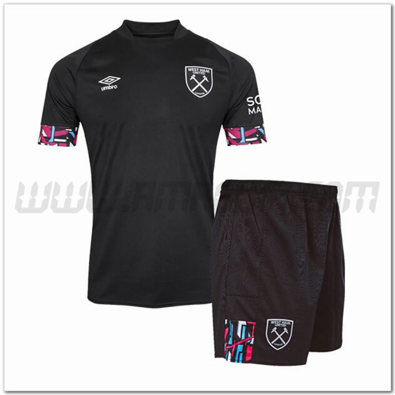 Nuovo Kit Maglia West Ham Bambino Seconda 2022 2023