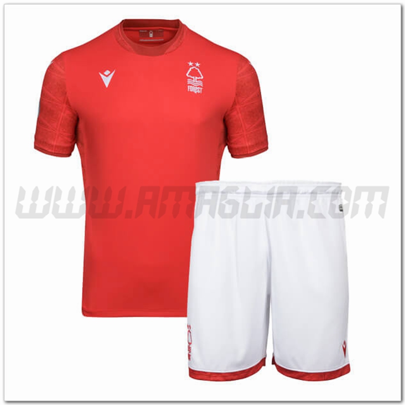 Nuovo Kit Maglia Nottingham Forest Bambino Prima 2022 2023