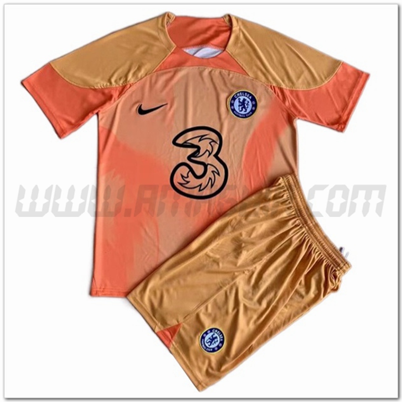 Nuovo Kit Maglia Portiere FC Chelsea Bambino 2022 2023