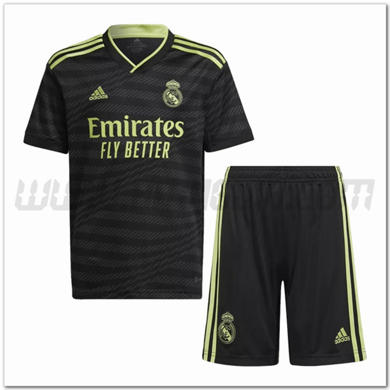 Nuovo Kit Maglia Real Madrid Bambino Terza 2022 2023