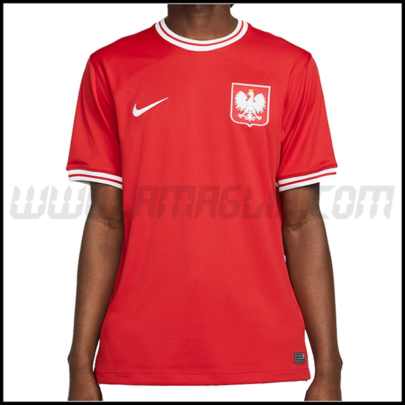 Nuovo Maglia Squadra Polonia Seconda 2022 2023