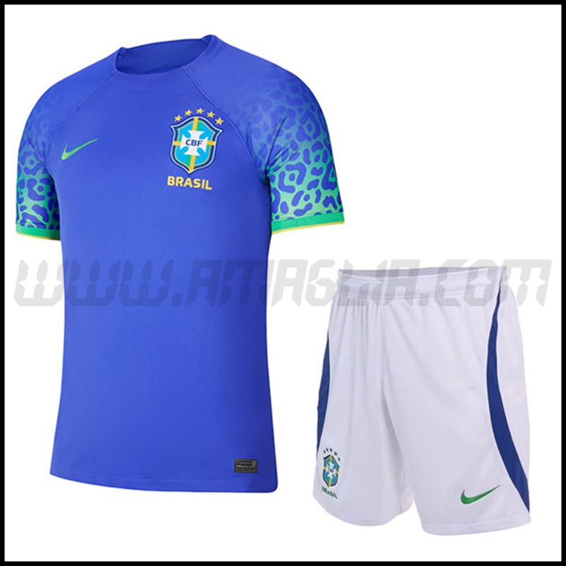 Kit Maglia Brasile Seconda + Pantaloncini 2022 2023