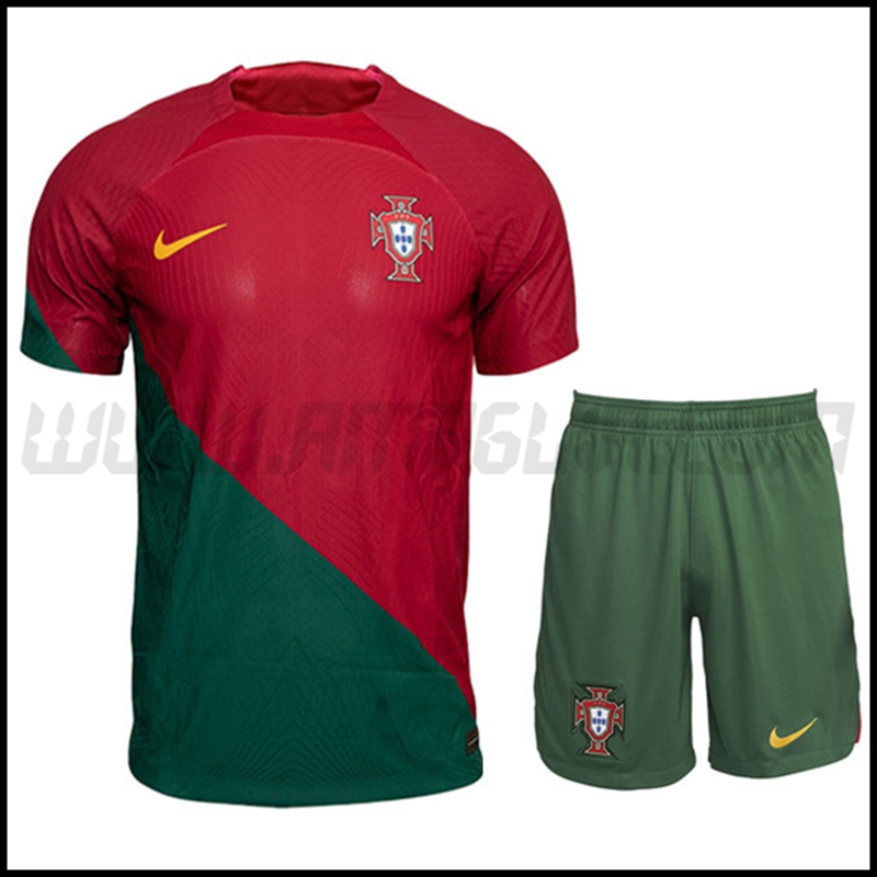 Kit Maglia Portogallo Prima + Pantaloncini 2022 2023