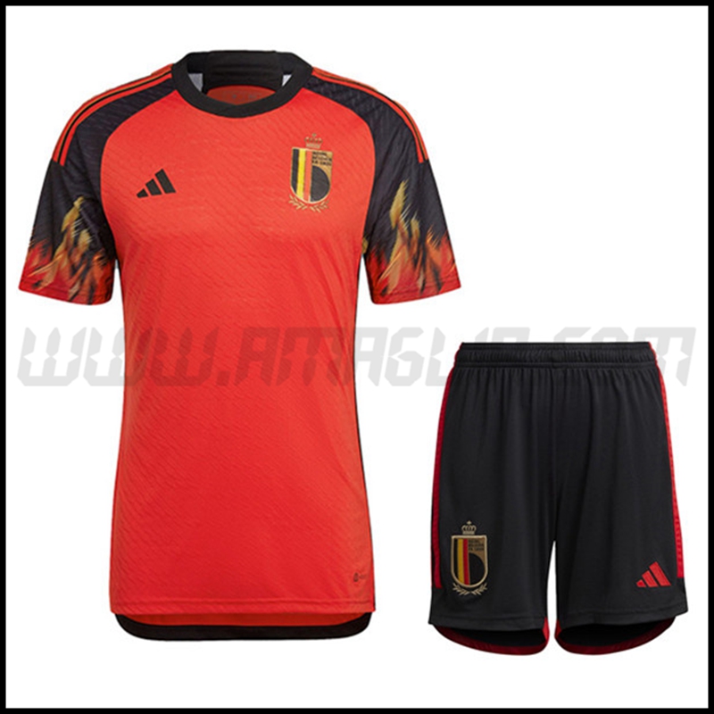Kit Maglia Belgio Prima + Pantaloncini 2022 2023