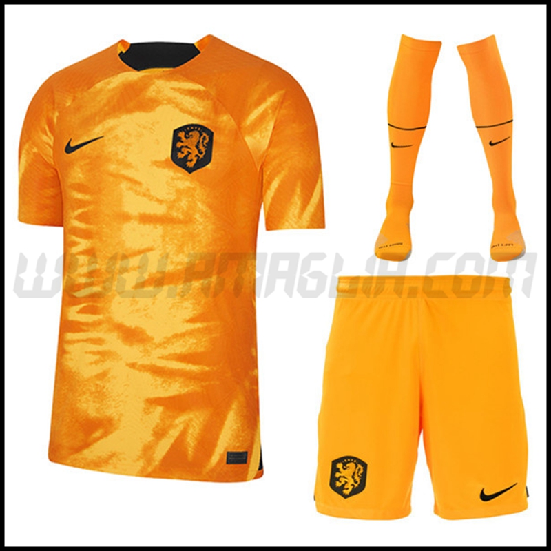 Kit Maglia Paesi Bassi Prima (Pantaloncini + Calzini) 2022 2023