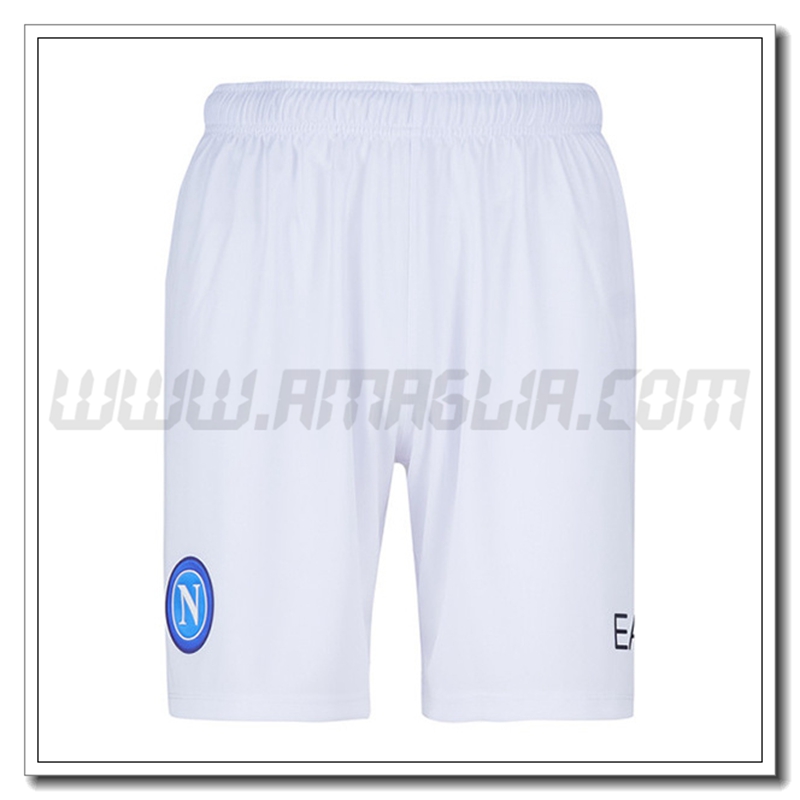 Pantaloni Calcio SSC Napoli Prima 2022 2023 Bianco