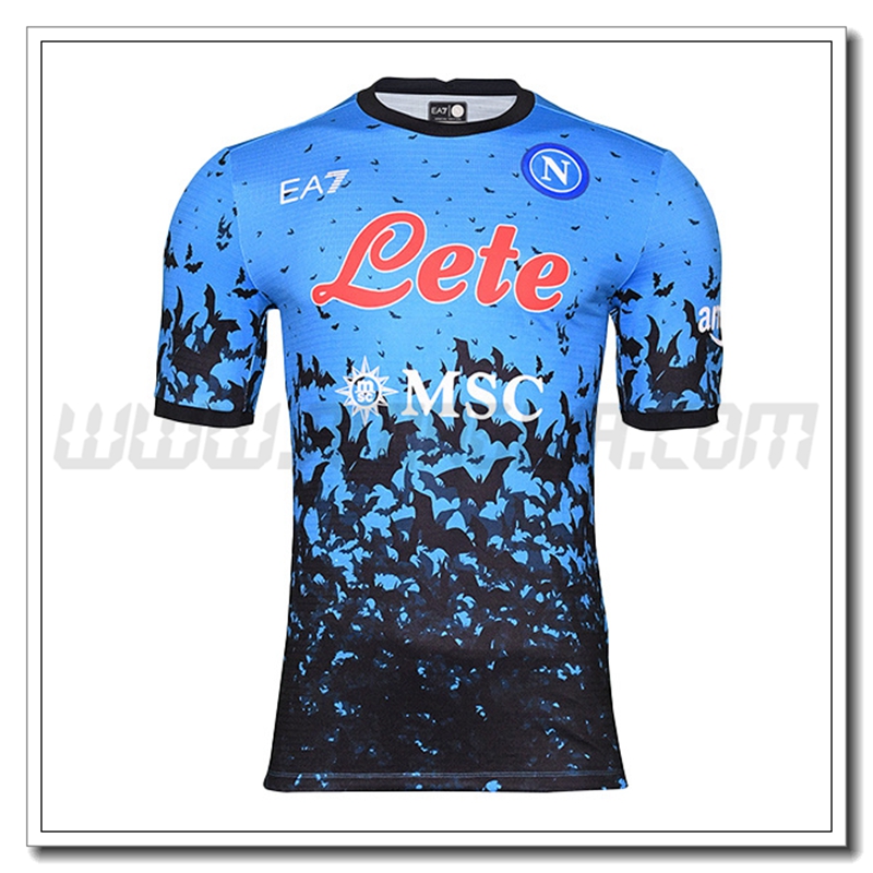 SSC Napoli Nuovo Maglia Halloween 2022 2023 Blu scuro
