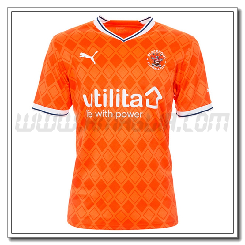 Blackpool Prima Nuovo Maglia 2022 2023 Arancia