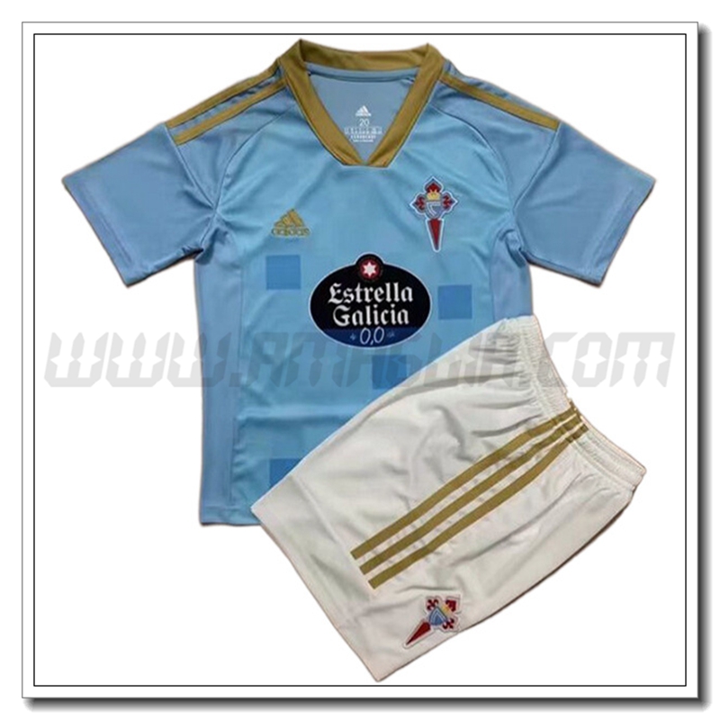 Nuovo Kit Maglia Celta Vigo Bambino Prima 2022 2023 Blu