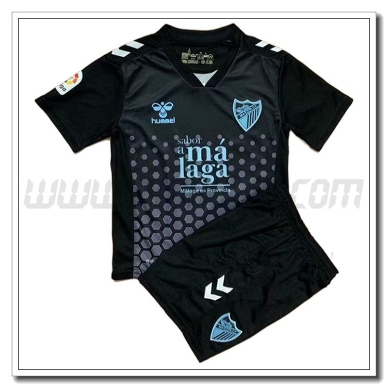 Nuovo Kit Maglia Malaga Bambino Terza 2022 2023 Nero