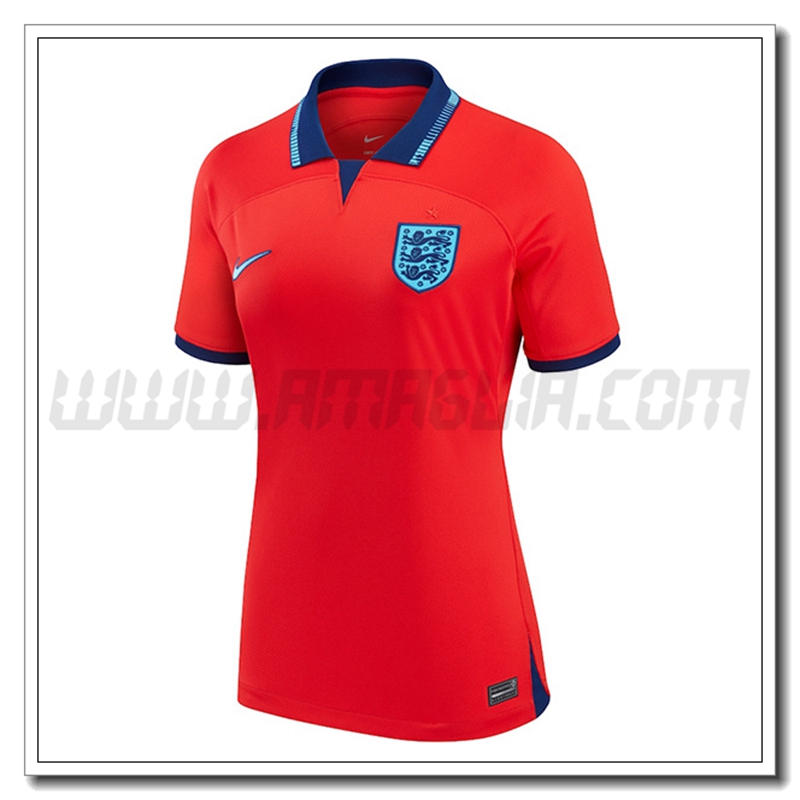 Seconda Maglia Inghilterra Donna 2022 2023 Rosso