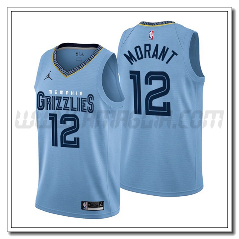 Maglia Memphis Grizzlies (MORANT #12) 2022/23 Azzurro