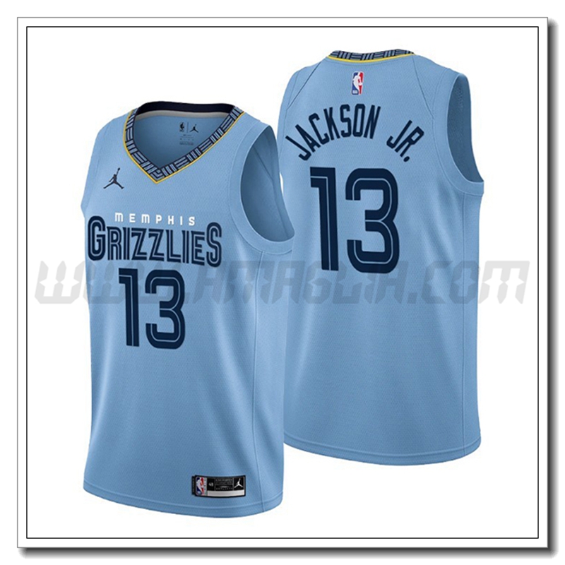 Maglia Memphis Grizzlies (JACKSON JR. #13) 2022/23 Azzurro