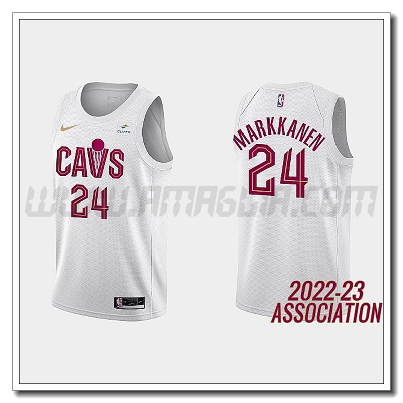 Maglia Cleveland Cavaliers (MARKKANEN #24) 2022/23 Bianco