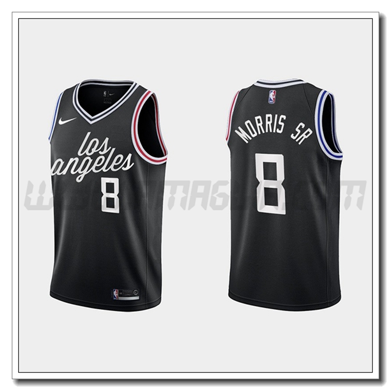 Maglia Los Angeles Clippers (MORRIS SR #8) 2022/23 Nero