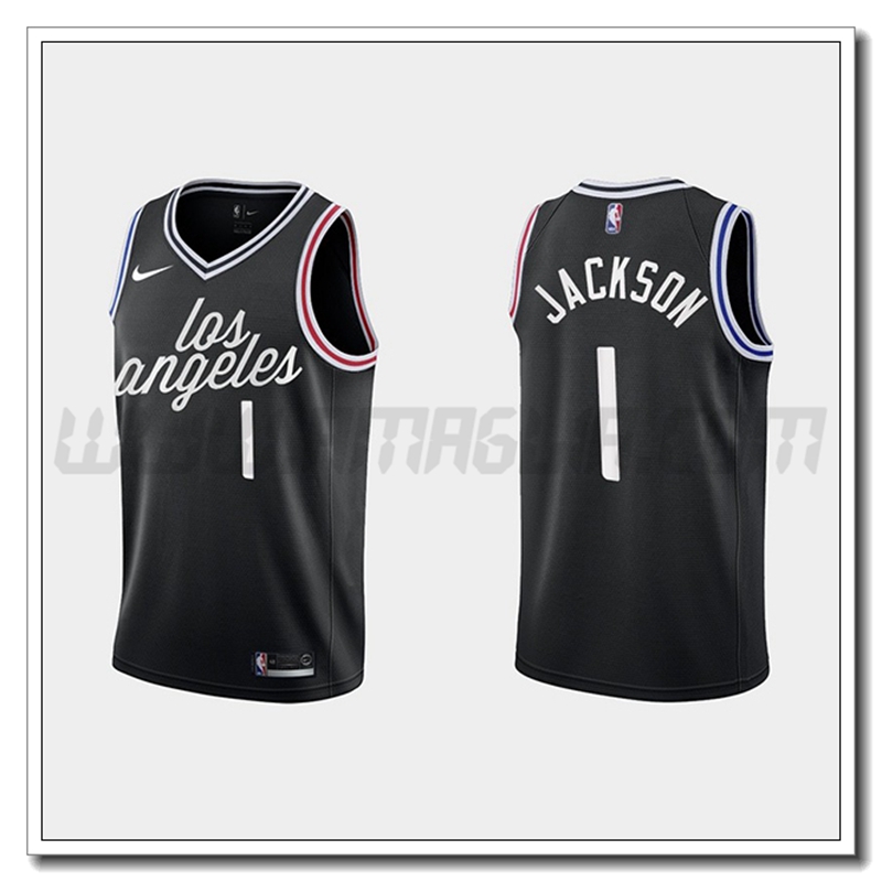 Maglia Los Angeles Clippers (JACKSON #1) 2022/23 Nero