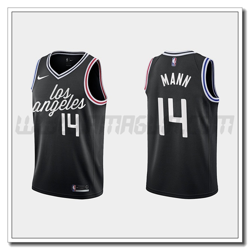 Maglia Los Angeles Clippers (MANN #14) 2022/23 Nero